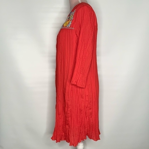 Beige by Eci‎ cotton embroidered dress. - Picture 8 of 11